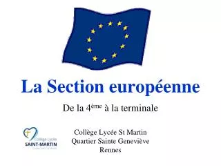 la section europ enne