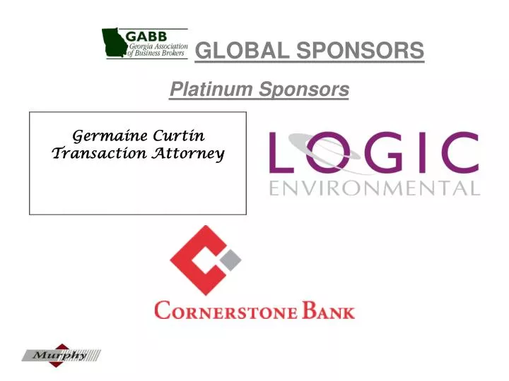 global sponsors platinum sponsors