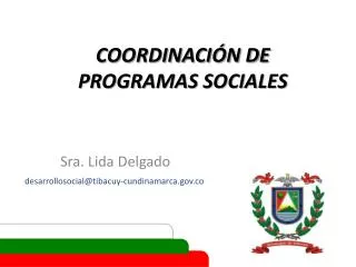 coordinaci n de programas sociales
