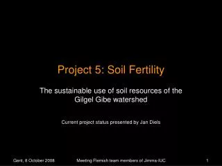 Project 5: Soil Fertility