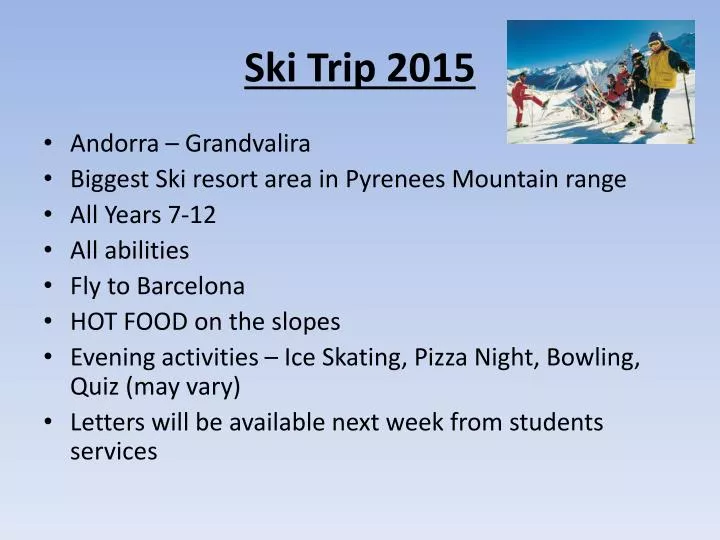 ski trip 2015