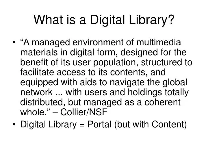 what is a digital library