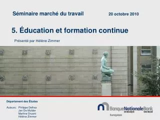 5 ducation et formation continue