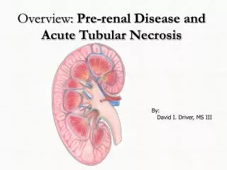 Overview: Pre-renal Disease and Acute Tubular Necrosis