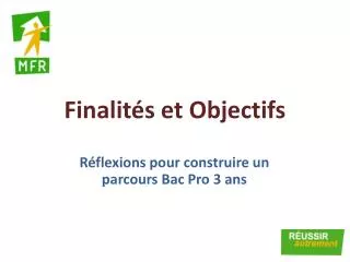 finalit s et objectifs