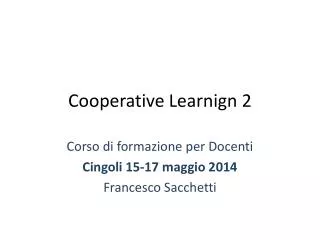 cooperative learnign 2