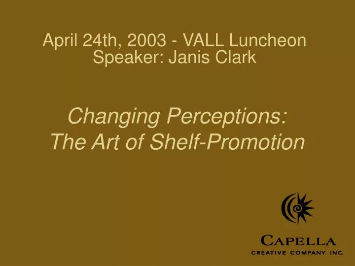 april 24th 2003 vall luncheon speaker janis clark