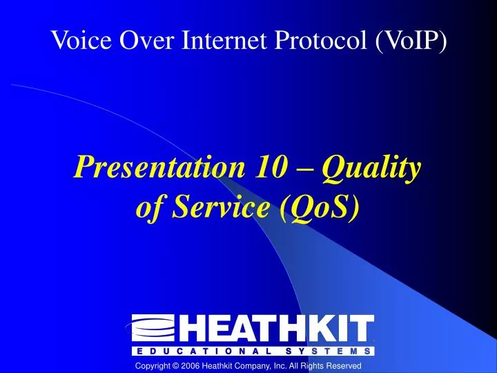 presentation 10 quality of service qos
