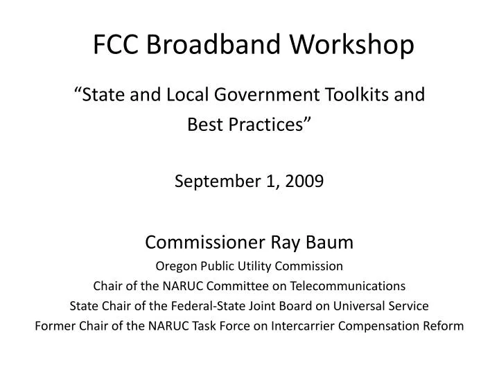 fcc broadband workshop