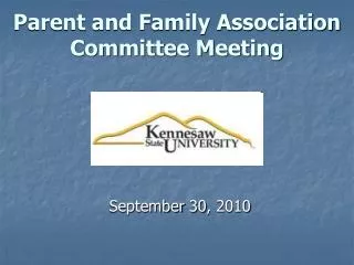 Parent and Family Association Committee Meeting