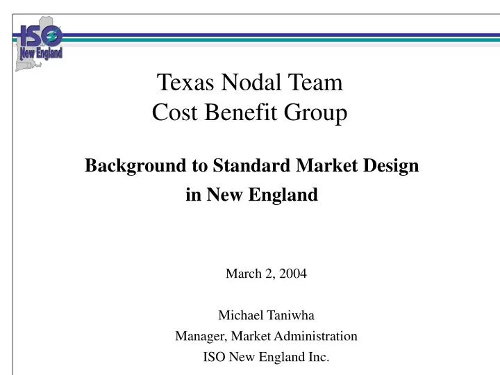 texas nodal team cost benefit group