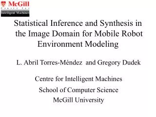 Statistical Inference and Synthesis in the Image Domain for Mobile Robot Environment Modeling
