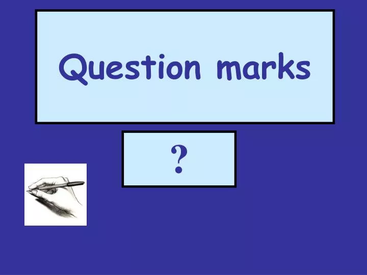 question marks
