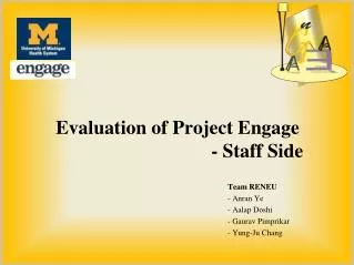 Evaluation of Project Engage - Staff Side