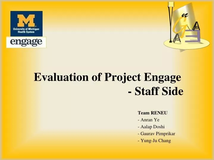 evaluation of project engage staff side