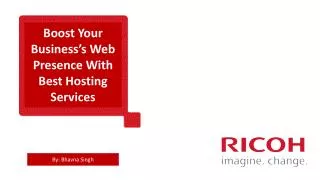 Ricoh Data Center Offers Best Hosting Services in India