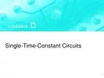 Single-Time-Constant Circuits - slide 1