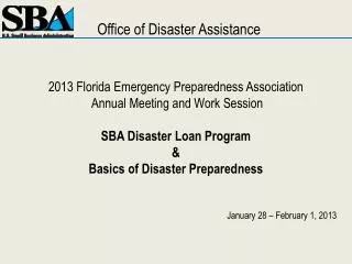 2013 Florida Emergency Preparedness Association Annual Meeting and Work Session
