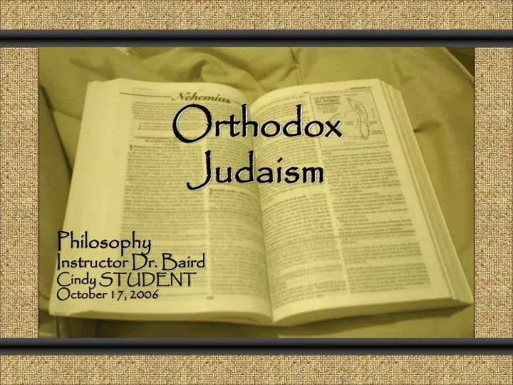 orthodox judaism