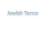 Jewish Terms - slide 1
