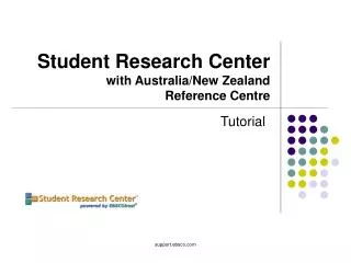 Student Research Center with Australia/New Zealand Reference Centre