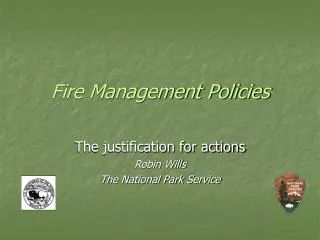 Fire Management Policies