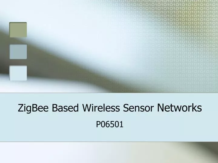 zigbee based wireless sensor networks
