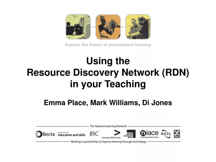 using the resource discovery network rdn in your teaching emma place mark williams di jones