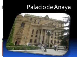palacio de anaya