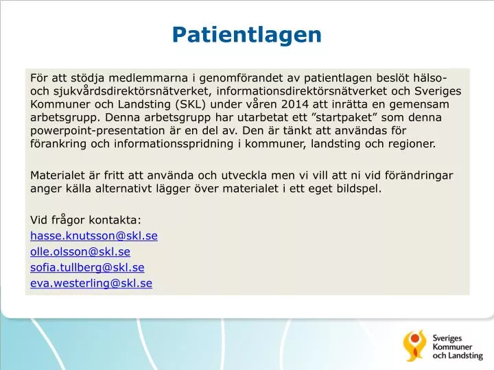 patientlagen