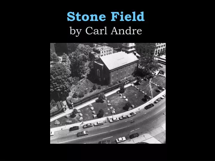 stone field by carl andre