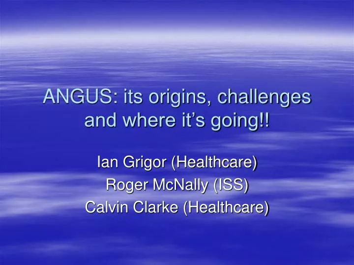 angus its origins challenges and where it s going