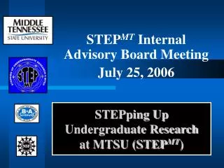 STEPping Up Undergraduate Research at MTSU (STEP MT )