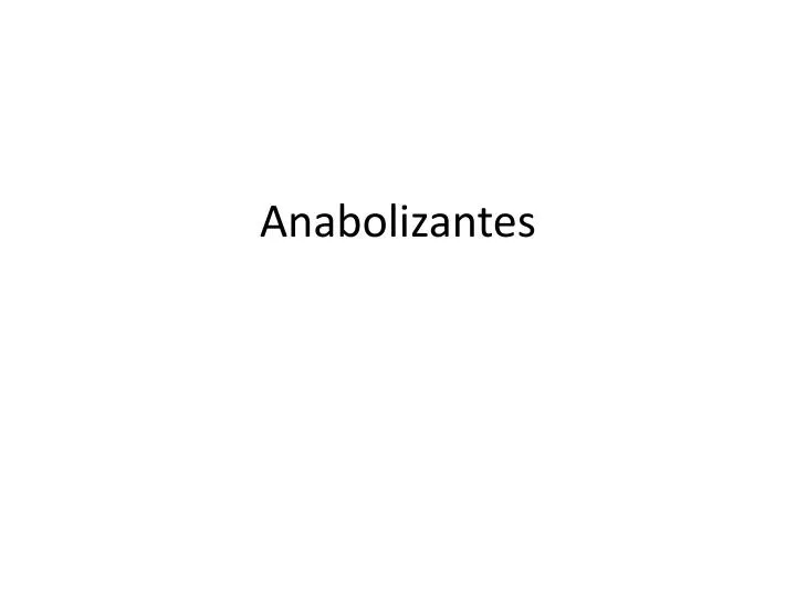 anabolizantes