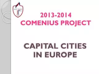 2013-2014 COMENIUS PROJECT