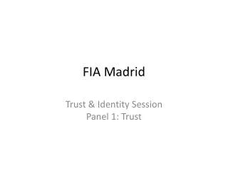 FIA Madrid
