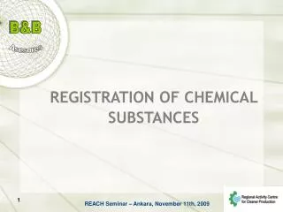 REGISTRATION OF CHEMICAL SUBSTANCES