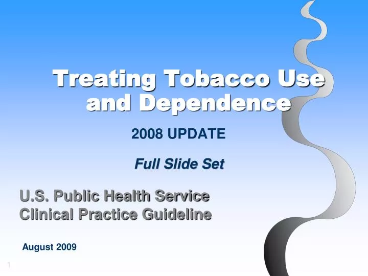 treating tobacco use and dependence
