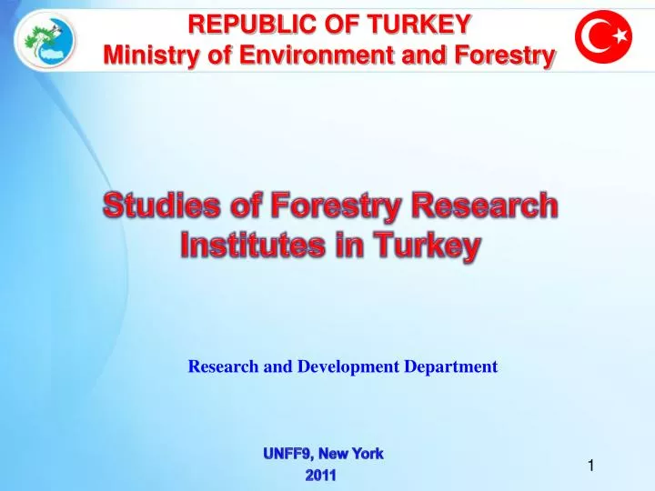 studies of forestry research institutes in turkey