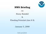 Heavy Rainfall and Flooding Potential Forecast (Jan. 8-9) - slide 1