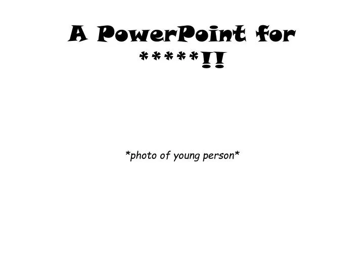 a powerpoint for