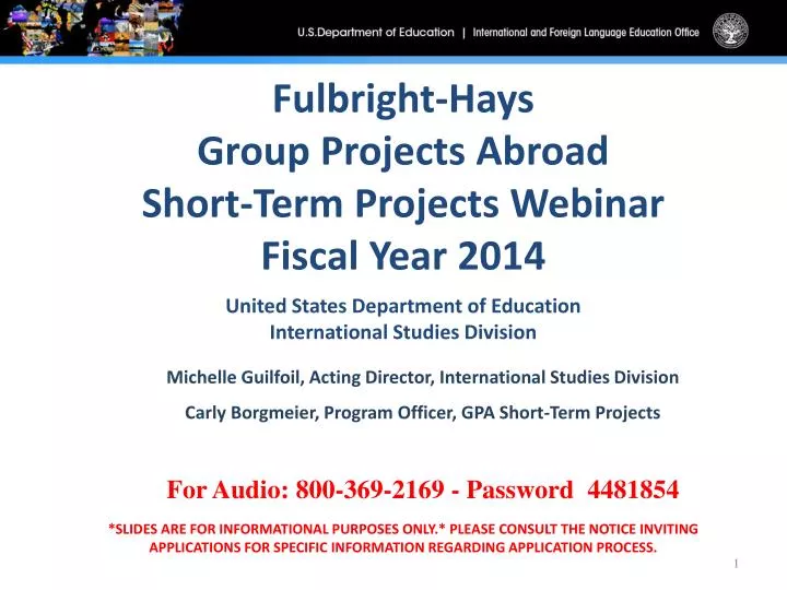 fulbright hays group projects abroad short term projects webinar fiscal year 2014