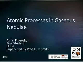 Atomic Processes in Gaseous Nebulae