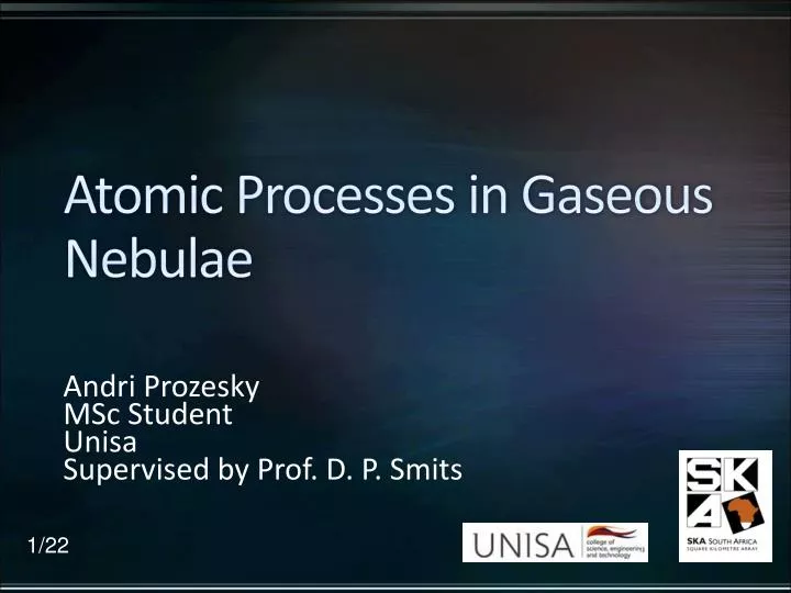 atomic processes in gaseous nebulae