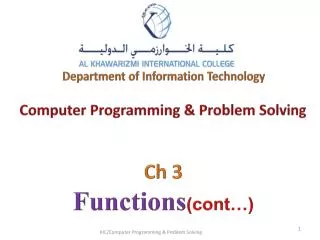 Department of Information Technology