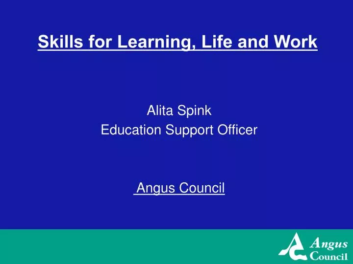 skills for learning life and work