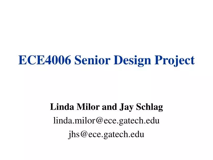ece4006 senior design project