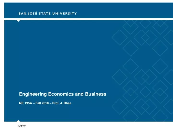 engineering economics and business