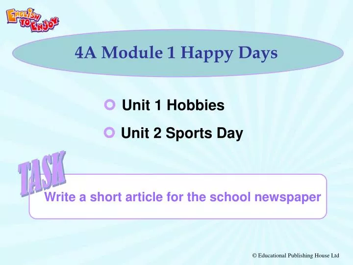 4a module 1 happy days