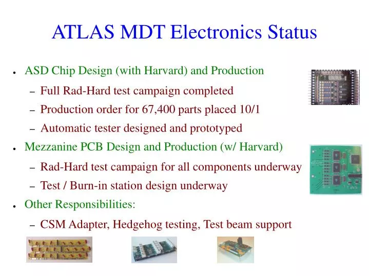 atlas mdt electronics status